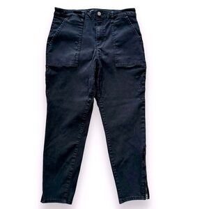 Social Standard by Sanctuary Women's Size 12 Logan Black Stretch Utility Pant